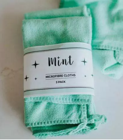 mircofibre cleaning cloths 3 pack by mint cleaning